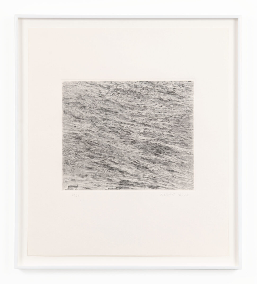 Vija Celmins Untitled (Ocean Drypoint), 2016