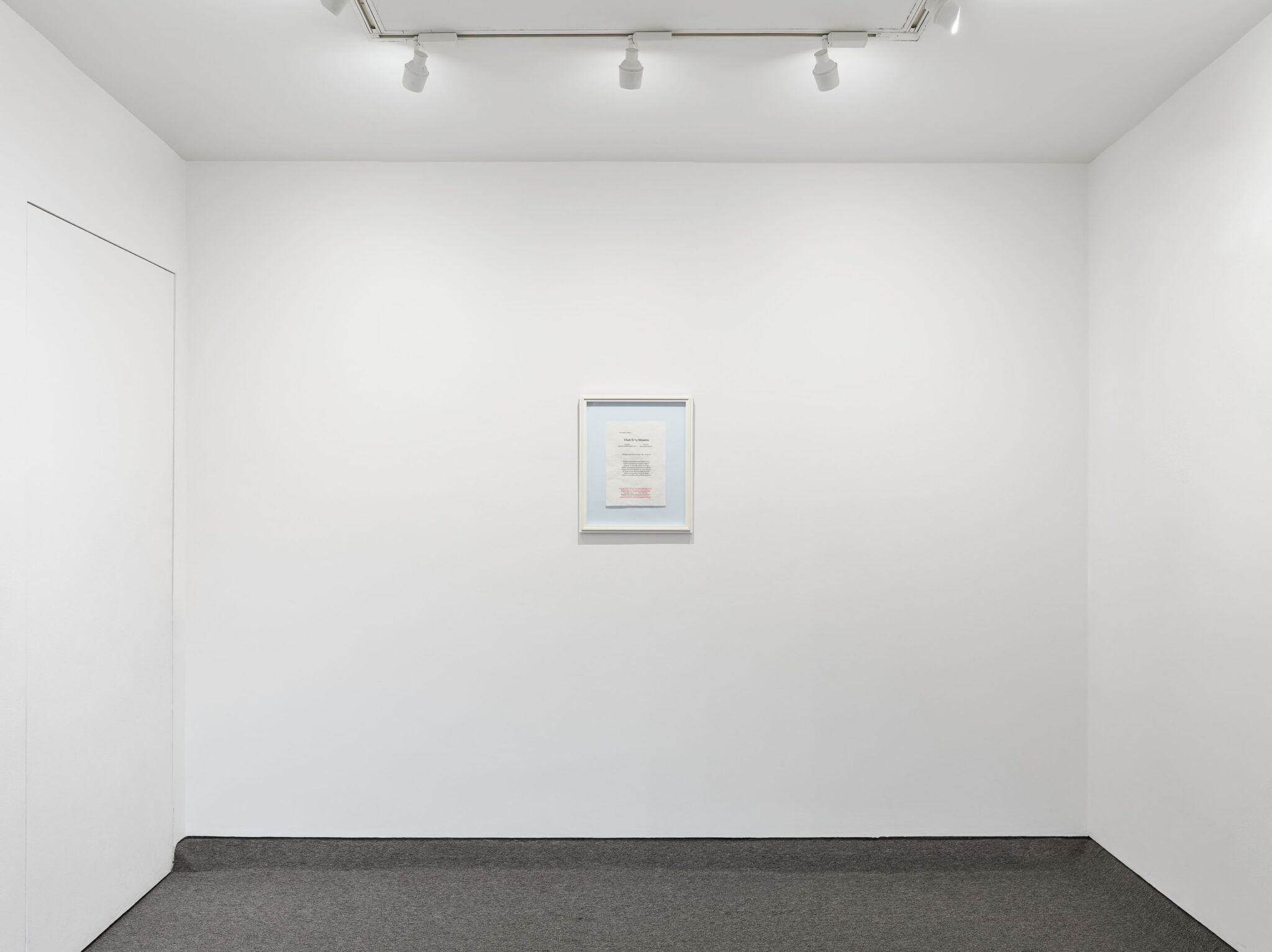 Installation view of "Untitled" (2011) by Robert Gober