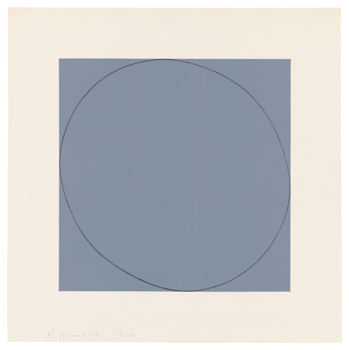 Robert Mangold An Ellipse Within a Square, 1972