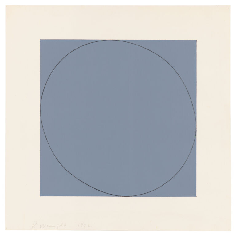 Robert Mangold An Ellipse Within a Square, 1972