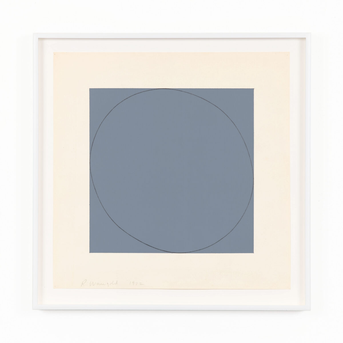 Robert Mangold An Ellipse Within a Square, 1972