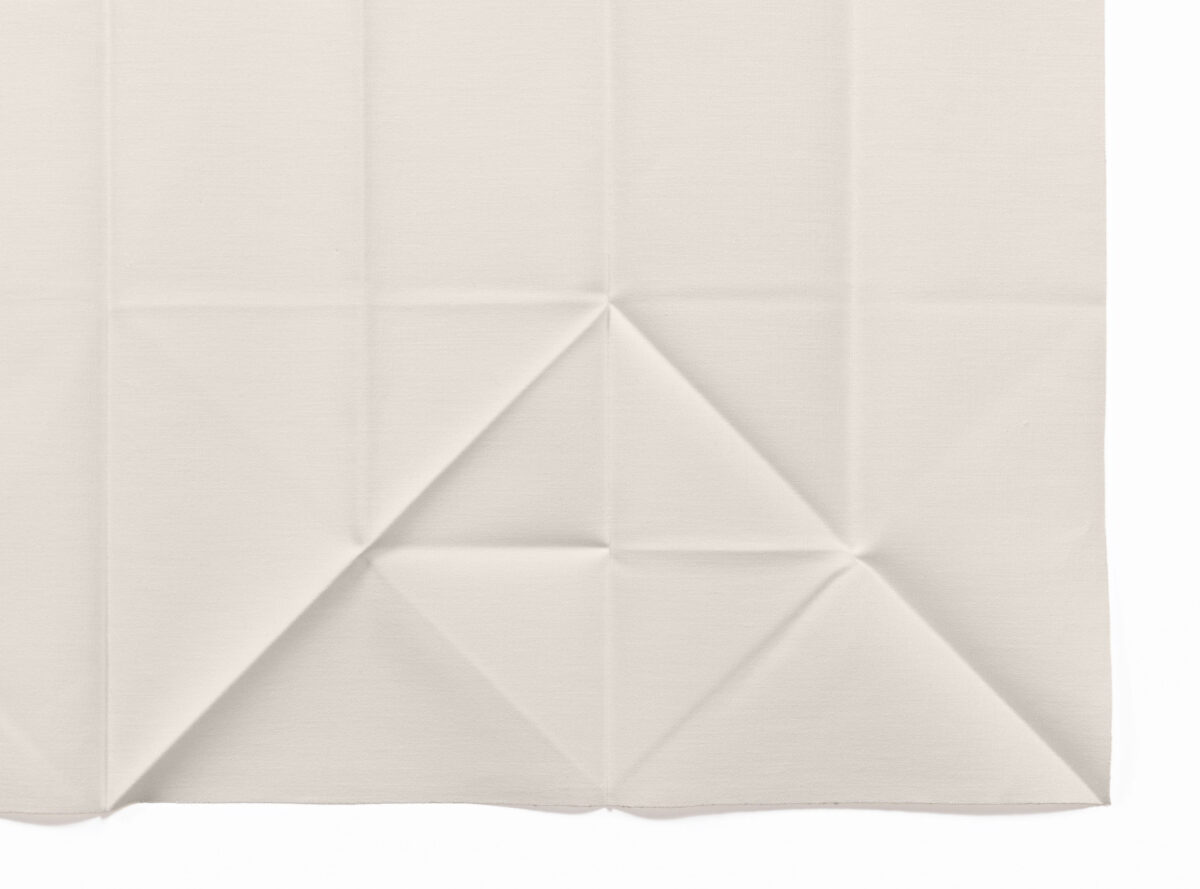 "Untitled [#85] (Folded linen, white)" by Jo Sandman