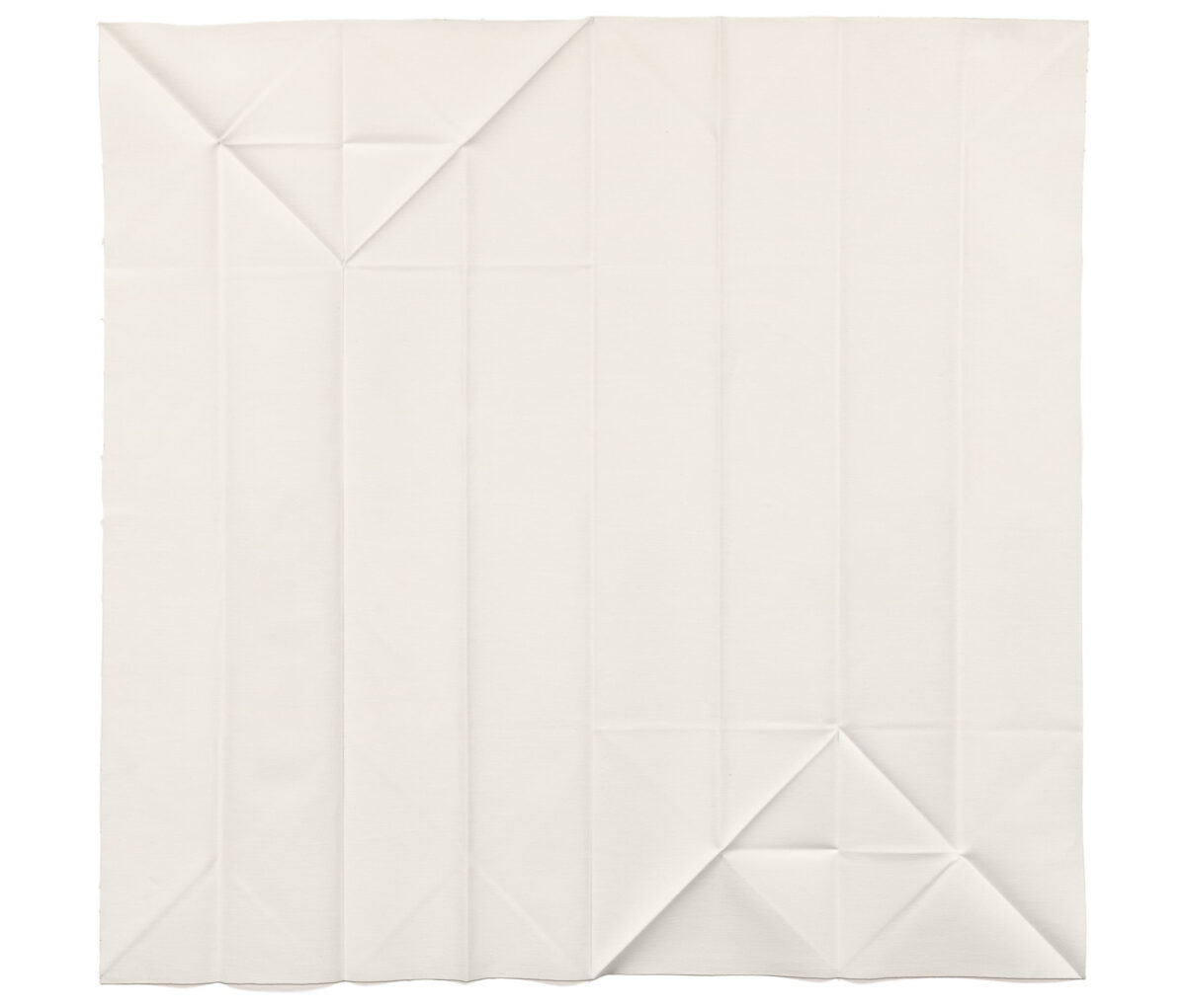 "Untitled [#85] (Folded linen, white)" by Jo Sandman